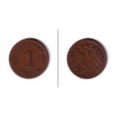 DEUTSCHES REICH  1 Pfennig (J.10) 1897 G  s+  selten
