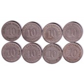 Lot: DEUTSCHES REICH 8x 10 Pfennig (J.13)  ss  [1896-1909]