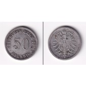 DEUTSCHES REICH 50 Pfennig 1876 A (J.7)  f.ss