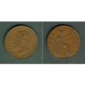 Großbritannien One Penny 1921  ss-vz