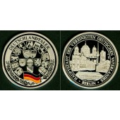 Medaille DEUTSCHLAND Deutschlandtaler 1990 SILBER  PP