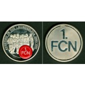 Medaille FUSSBALL Farblogo 1. FCN Aufstieg 2001  f.st