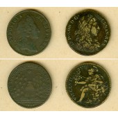 Lot: Medaille 2x FRANKREICH Louis XIV.  s-ss