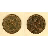 FRANKREICH 2 Centimes 1853 A  vz-st