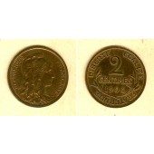 FRANKREICH 2 Centimes 1904  ss-vz