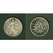 FRANKREICH 50 Centimes 1906  s-ss