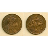 FRANKREICH 5 Centimes 1904  vz-st
