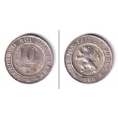 BELGIEN 10 Centimes 1898 (frz.)  vz-st