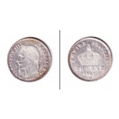 FRANKREICH 20 Centimes 1867 A  ss+