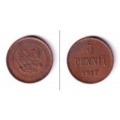 FINNLAND / Russland 5 Penniä 1917  vz