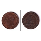 FRANKREICH 5 Centimes 1864 BB  ss/ss+