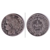 FRANKREICH 1 Franc 1872 A  f.ss