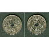 BELGIEN 25 Centimes 1908 (flam.)  ss+  selten