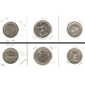 Lot:  ITALIEN 3x Münzen 1/2 1 5 Lira  [1922-1927]