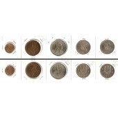 Lot:  PORTUGAL 5x Münzen  20 Cent. - 5,00 Escudos  [1966-1974]