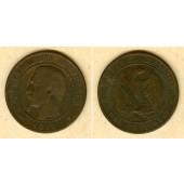 FRANKREICH 10 Centimes 1855 MA  s-ss  selten