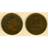 FRANKREICH 10 Centimes 1861 BB  ss+