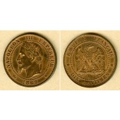 FRANKREICH 10 Centimes 1862 A  vz-st
