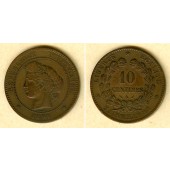 FRANKREICH 10 Centimes 1891 A  f.ss