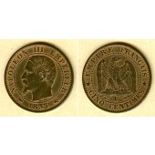 FRANKREICH 5 Centimes 1853 A  ss-vz