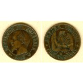 FRANKREICH 5 Centimes 1855 W  s-ss