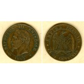 FRANKREICH 5 Centimes 1865 BB  ss+