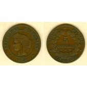 FRANKREICH 5 Centimes 1876 A  f.ss