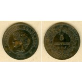 FRANKREICH 5 Centimes 1888 A  ss+