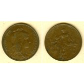 FRANKREICH 5 Centimes 1903  ss  selten
