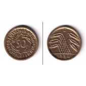 DEUTSCHES REICH 50 Rentenpfennig 1924 D (J.310)  vz  Fehlprägung