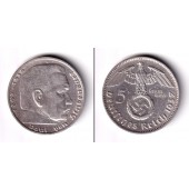 DEUTSCHES REICH 5 Reichsmark 1937 F (J.367)  ss-vz