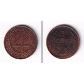 DEUTSCHES REICH 4 Reichspfennig 1932 D (J.315)  ss+